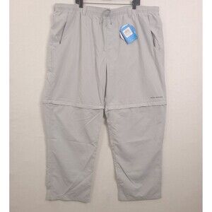 Columbia PFG Omni Shade Backcast Convertible Pants Mens Gray 3X Fishing Outdoor